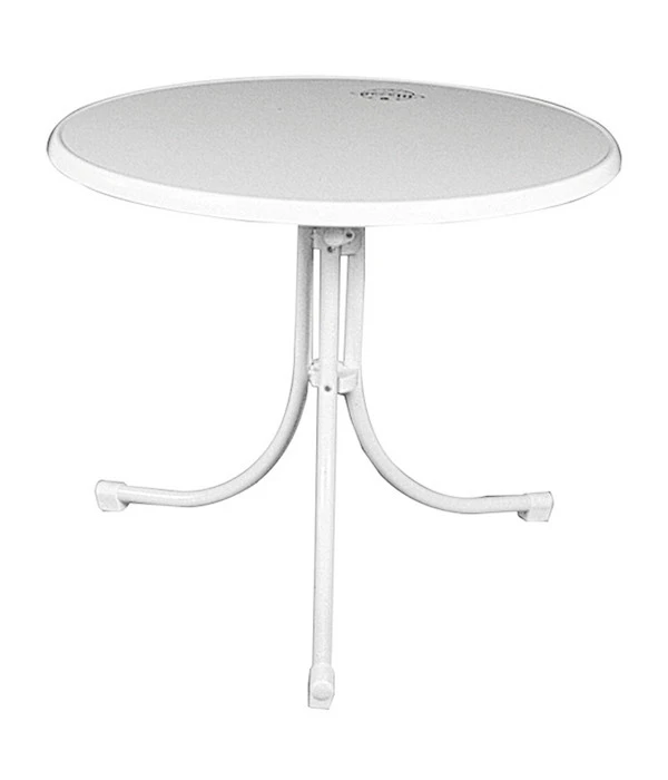 MFG Freizeitmöbel Boulevard-Klapptisch Sevelit, Weiß, Ø85/H70 Cm 1 MFG Freizeitmöbel Boulevard-Klapptisch Sevelit, Weiß, Ø85/H70 Cm