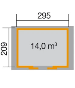 Weka Schiebetürhaus 228, Ca. B344/H248/T241 Cm -Garten Und Außenbereich 1807007 WE DE 001 WekaSchiebetuerhaus228