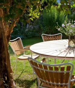 Cinas Gartentisch Ellen, Ca. Ø110/H74 Cm -Garten Und Außenbereich 2012250 WE MO 002 TischEllenD110Weiss