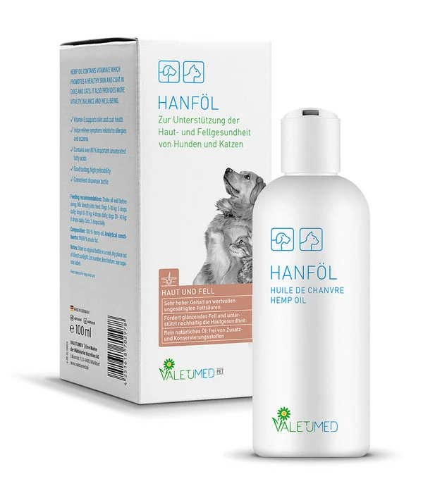 Valetumed Ergänzungsfutter Für Hunde Hanföl, 100 Ml 3 Valetumed Ergänzungsfutter Für Hunde Hanföl, 100 Ml – Bild 3