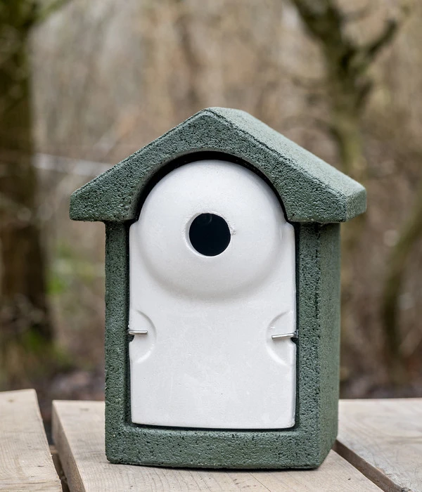 CJ Wildbird WoodStone® Nistkasten Holzbeton, Einflugloch Ca. Ø32 Mm, Grün 4 CJ Wildbird WoodStone® Nistkasten Holzbeton, Einflugloch Ca. Ø32 Mm, Grün – Bild 4