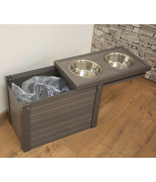 KERBL Pet Futter- & Trinkbar ECO Dinner, Grau, Ca. B54/H39,5/T30 Cm 6 KERBL Pet Futter- & Trinkbar ECO Dinner, Grau, Ca. B54/H39,5/T30 Cm – Bild 6