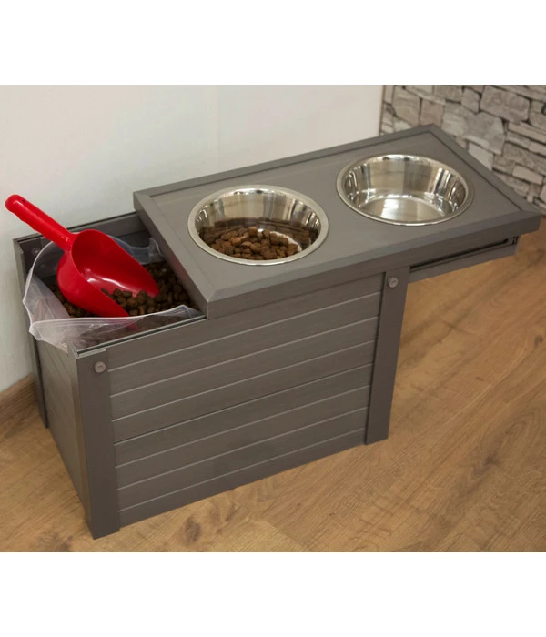 KERBL Pet Futter- & Trinkbar ECO Dinner, Grau, Ca. B54/H39,5/T30 Cm 7 KERBL Pet Futter- & Trinkbar ECO Dinner, Grau, Ca. B54/H39,5/T30 Cm – Bild 7