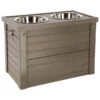 KERBL Pet Futter- & Trinkbar ECO Dinner, Grau, Ca. B54/H39,5/T30 Cm