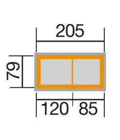Weka Stufenhochbeet 669, Ca. B218/H81/T82 Cm -Garten Und Außenbereich 2065027 WE BG 001 Stufenhochbeet669Natur