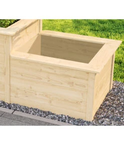 Weka Stufenhochbeet 669, Ca. B218/H81/T82 Cm -Garten Und Außenbereich 2065027 WE DE 001 Stufenhochbeet669Natur