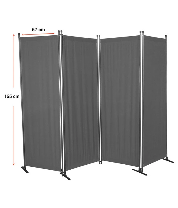 Angerer Paravent, 4-teilig, PE, Ca. B220/H165 Cm 2 Angerer Paravent, 4-teilig, PE, Ca. B220/H165 Cm – Bild 2