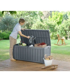 Keter Aufbewahrungsbox Glenwood, 390 Liter, Ca. B128/H61/T65 Cm -Garten Und Außenbereich 2190270 WE MO 003 KeterAufbewahrungsbox