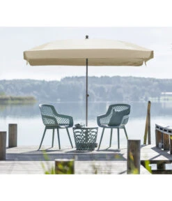 Dehner Sonnenschirm Keros, Rechteckig, Ca. B255/T170 Cm -Garten Und Außenbereich 2408060 WE MO 001 DehnerSchirmKerosCremeNeu