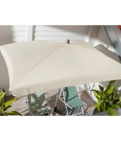 Dehner Sonnenschirm Keros, Rechteckig, Ca. B255/T170 Cm -Garten Und Außenbereich 2408060 WE MO 003 DehnerSchirmKerosCremeNeu