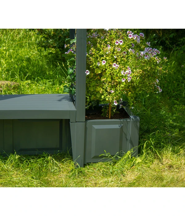 KHW Kunststoff-Gartenbank Mit Rosenbogen Brüssel, Ca. B174/H207/T49 Cm 9 KHW Kunststoff-Gartenbank Mit Rosenbogen Brüssel, Ca. B174/H207/T49 Cm – Bild 9