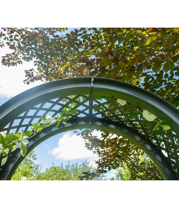 KHW Kunststoff-Gartenbank Mit Rosenbogen Brüssel, Ca. B174/H207/T49 Cm 10 KHW Kunststoff-Gartenbank Mit Rosenbogen Brüssel, Ca. B174/H207/T49 Cm – Bild 10