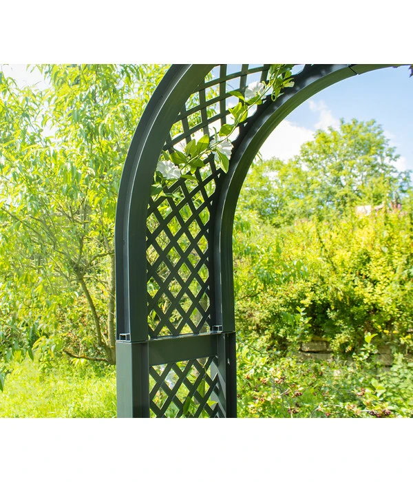 KHW Kunststoff-Gartenbank Mit Rosenbogen Brüssel, Ca. B174/H207/T49 Cm 11 KHW Kunststoff-Gartenbank Mit Rosenbogen Brüssel, Ca. B174/H207/T49 Cm – Bild 11