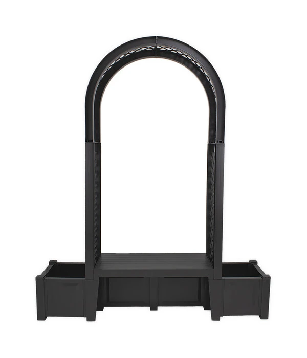 KHW Kunststoff-Gartenbank Mit Rosenbogen Brüssel, Ca. B174/H207/T49 Cm 1 KHW Kunststoff-Gartenbank Mit Rosenbogen Brüssel, Ca. B174/H207/T49 Cm