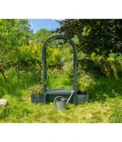 KHW Kunststoff-Gartenbank Mit Rosenbogen Brüssel, Ca. B174/H207/T49 Cm 18 KHW Kunststoff-Gartenbank Mit Rosenbogen Brüssel, Ca. B174/H207/T49 Cm -Garten Und Außenbereich 2547859 WE MO 003 BankBruesselAnthrazit