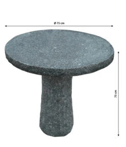 Dehner Granit-Tisch, Rund, Ca. Ø75/H75 Cm 8 Dehner Granit-Tisch, Rund, Ca. Ø75/H75 Cm -Garten Und Außenbereich 2741676 WE BG 001 GranitTischrund75cm