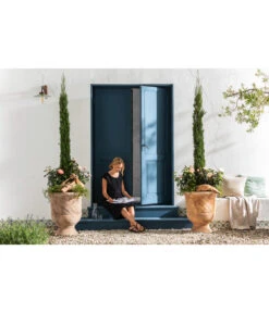 Terrakotta-Pokal Ferrara, Rund, Antik-terrakotta -Garten Und Außenbereich 2782324 278407 WE MO 001 TerrakottaPokal