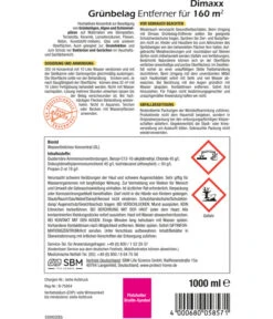 PROTECT HOME Dimaxx Grünbelag Entferner, 1 L -Garten Und Außenbereich 2914414 WE DE DimaxxGruenbelagEntfernerProtectHomeGruenbelagentferner