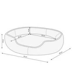 Dehner Lieblinge Kuschelbett Sammy, Oval, Beige -Garten Und Außenbereich 3032810 WE BG 001 DehnerMarkenqualitaetKuschelbettSammyOvalBeigeGroesseS