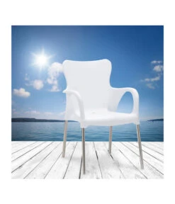 Best Alu-Stapelsessel Maui, 4er Set -Garten Und Außenbereich 3046851 WE MO 001 4erStapelsesselMauiWeiss