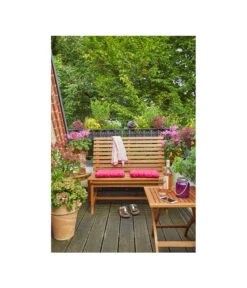 Dehner Akazienbank Paisley, 2-Sitzer -Garten Und Außenbereich 3099728 WE MO 002 Akazienbank Paisley 1