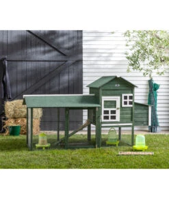 Dehner Hühnerstall Happy Farm Happy Hen, Ca. B213,5/H122/T91,5 Cm 15 Dehner Hühnerstall Happy Farm Happy Hen, Ca. B213,5/H122/T91,5 Cm -Garten Und Außenbereich 3274834 WE M 001 DehnerHuehnerstallHappyHengruen