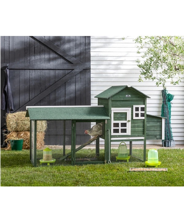 Dehner Hühnerstall Happy Farm Happy Hen, Ca. B213,5/H122/T91,5 Cm 3 Dehner Hühnerstall Happy Farm Happy Hen, Ca. B213,5/H122/T91,5 Cm – Bild 3