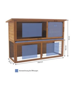 Dehner Kaninchenstall Hoppel, Ca. B136,4/H92/T50 Cm 7 Dehner Kaninchenstall Hoppel, Ca. B136,4/H92/T50 Cm -Garten Und Außenbereich 3342078 WE BG 001 DehnerMarkenqualitaetNagerHeimHoppelN