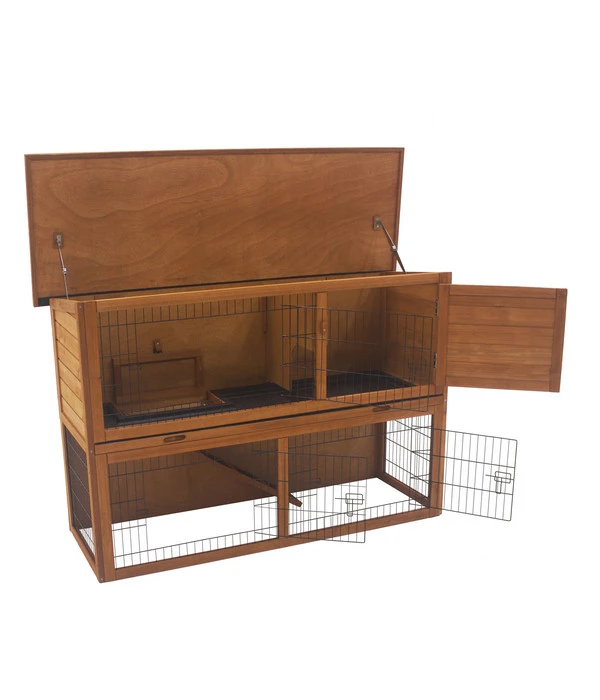 Dehner Kaninchenstall Hoppel, Ca. B136,4/H92/T50 Cm 4 Dehner Kaninchenstall Hoppel, Ca. B136,4/H92/T50 Cm – Bild 4