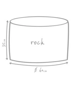Outbag Outdoor-Sitzsack Rock Skin -Garten Und Außenbereich 3453693 WE DE 002 GlobalBeddingRockDeluxeSkinKiesel