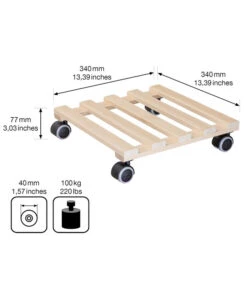 Wagner Multi Pflanzenroller Buche, 35 X 35 Cm 9 Wagner Multi Pflanzenroller Buche, 35 X 35 Cm -Garten Und Außenbereich 3519428 WE BG 003 MULTIROLLERPALETTI