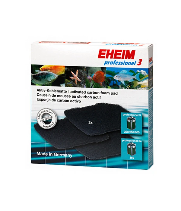 EHEIM Aktivkohlematte, 3 Stk. 1 EHEIM Aktivkohlematte, 3 Stk.
