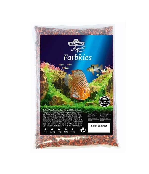 Dehner Aqua Premium Farbkies Indian-Summer, 2-3,5 Mm 1 Dehner Aqua Premium Farbkies Indian-Summer, 2-3,5 Mm