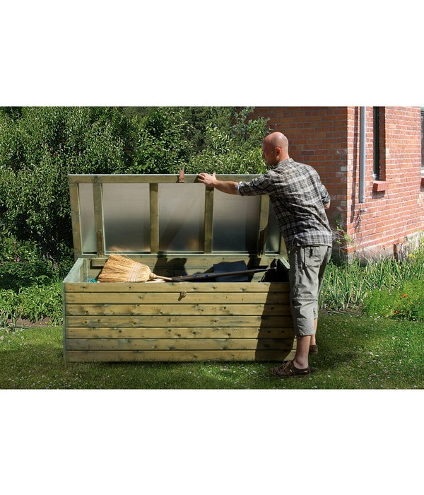 Weka Garten- Und Terrassentruhe, Ca. B188/H70/T78 Cm 1 Weka Garten- Und Terrassentruhe, Ca. B188/H70/T78 Cm