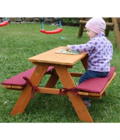 Habau Kinder Picknickbank, 89 X 79 X 50 Cm -Garten Und Außenbereich 4031092 WE MO 001 Kinderpicknickbank