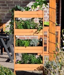 Dobar Vertikalbeet Mit 4 Pflanzkästen, Ca. B55/H125/T40 Cm -Garten Und Außenbereich 4155164 WE MO 001 DobarVertikalbeetMit4Pflanzkaesten