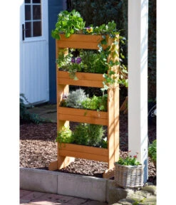 Dobar Vertikalbeet Mit 4 Pflanzkästen, Ca. B55/H125/T40 Cm -Garten Und Außenbereich 4155164 WE MO 005 DobarVertikalbeetMit4Pflanzkaesten