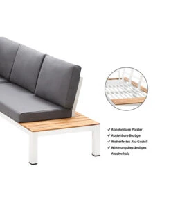 Dehner Aluminium-Lounge Malibu, 2-teilig -Garten Und Außenbereich 4209870 WE IG 001 DehnerAluLoungeMalibu