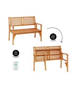 Dehner Klappbank Douglas, 2-Sitzer -Garten Und Außenbereich 4216784 WE IG FS 001 DehnerKlappbankDouglas2Sitzer