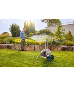 GARDENA Metall-Schlauchwagen CleverRoll M Set -Garten Und Außenbereich 4266581 WE MO 001 GardenaMetallschlauchwagenSetGartenbewaesserung