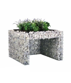 Bellissa Gabionen-Mährobotergarage, Bepflanzbar, Ca. B75/H53/T75 Cm -Garten Und Außenbereich 4312922 WE DE 001 BellissaMaehrobotergarageRasenmaehergarageUnterstellung