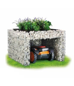 Bellissa Gabionen-Mährobotergarage, Bepflanzbar, Ca. B75/H53/T75 Cm -Garten Und Außenbereich 4312922 WE MO 001 BellissaMaehrobotergarageRasenmaehergarageUnterstellung