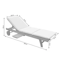 Dehner Rollliege Ravenna, Ca. B70/H89/T200 Cm 20 Dehner Rollliege Ravenna, Ca. B70/H89/T200 Cm -Garten Und Außenbereich 4407086 WE BG 001 RollliegeRavenna