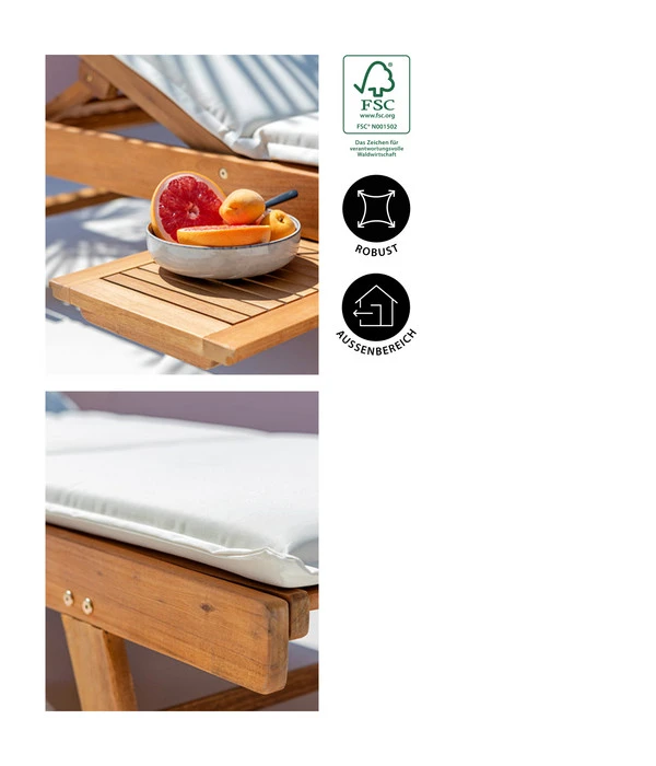 Dehner Rollliege Ravenna, Ca. B70/H89/T200 Cm 8 Dehner Rollliege Ravenna, Ca. B70/H89/T200 Cm – Bild 8