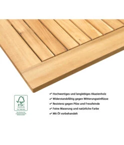 Dehner Tablett-Tisch Macao, Ca. B90/H38/T50 Cm -Garten Und Außenbereich 4423570 WE IG 001 BeistelltischMacao 1