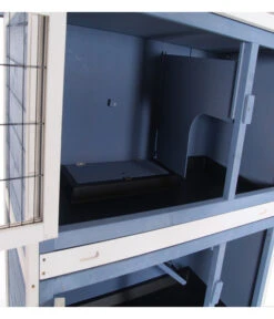 Dehner Kaninchenstall Original Mit Wärmedämmung, Ca. B114/H116/T57 Cm -Garten Und Außenbereich 4440830 WE D 002 DehnerMarkenqualitaetKaninchenstallIsoliertBlau