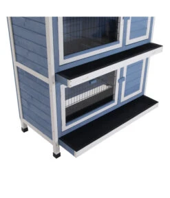 Dehner Kaninchenstall Original Mit Wärmedämmung, Ca. B114/H116/T57 Cm -Garten Und Außenbereich 4440830 WE D 003 DehnerMarkenqualitaetKaninchenstallIsoliertBlau