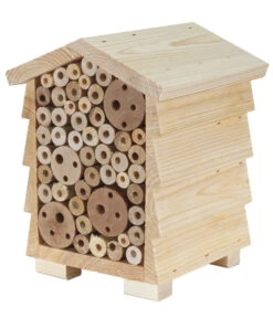 Dehner Natura Insektenhotel Hostilia, Ca. B19/H25/T19 Cm -Garten Und Außenbereich 4479267 WE DE 001 NaturaInsektenhausHostiliaRueckseite