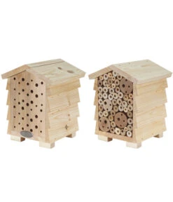 Dehner Natura Insektenhotel Hostilia, Ca. B19/H25/T19 Cm -Garten Und Außenbereich 4479267 WE DE 002 NaturaInsektenhausHostiliabeidseitig