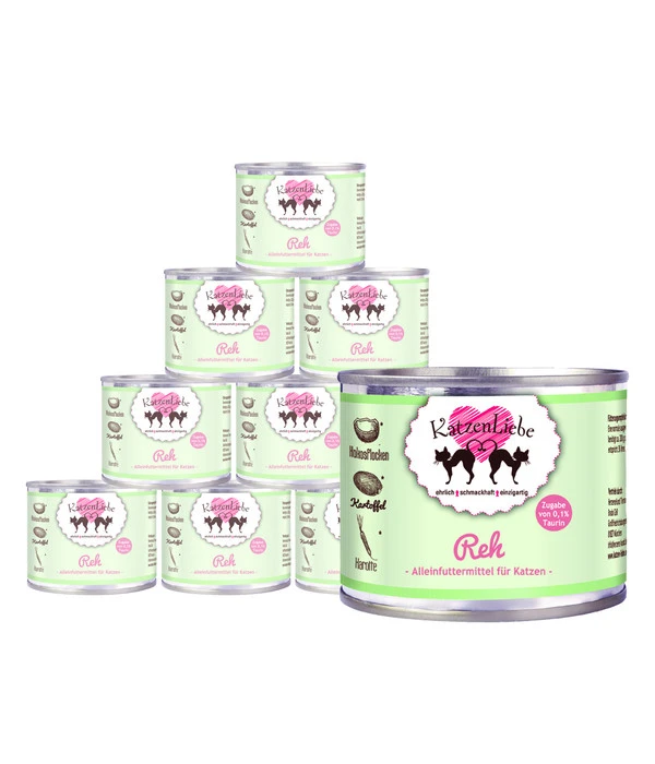 KatzenLiebe Nassfutter Für Katzen, Reh & Bio-Kartoffel 1 KatzenLiebe Nassfutter Für Katzen, Reh & Bio-Kartoffel